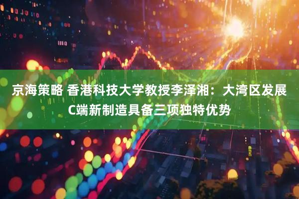 京海策略 香港科技大学教授李泽湘：大湾区发展C端新制造具备三项独特优势