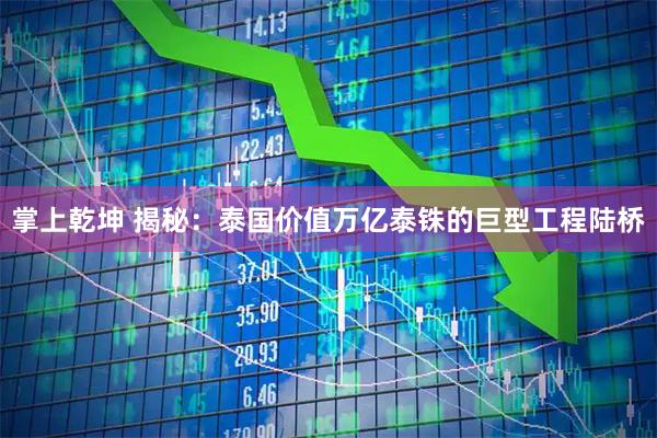 掌上乾坤 揭秘：泰国价值万亿泰铢的巨型工程陆桥